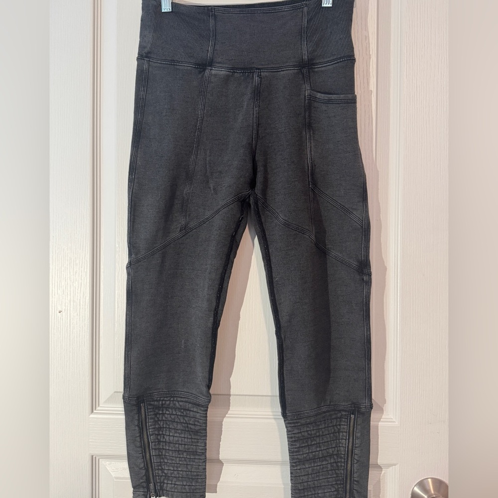 Free People FP Movement Get On It Zipper Ankle Moto Leggings XS